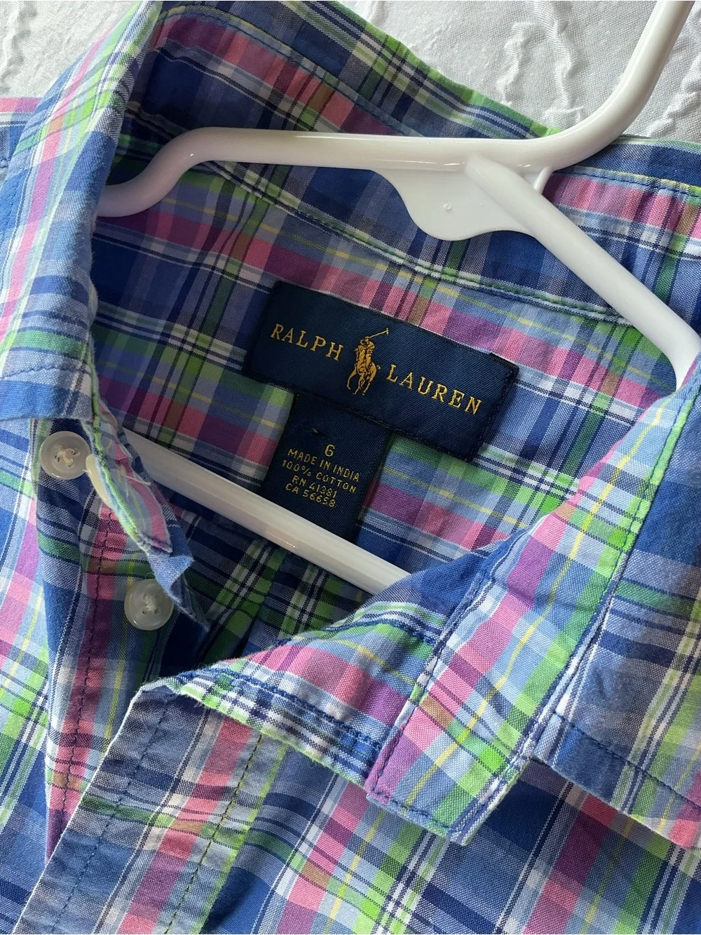 Ralph Lauren Multicolor Plaid Button-Up Shirt